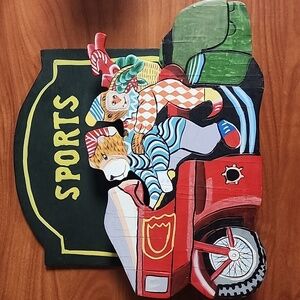 Vintage Chinese Wooden Wall Hanging